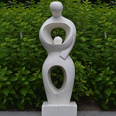 natural stone abstract figure sculpture